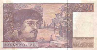 Frankreich - 20  Francs (#151h_F)