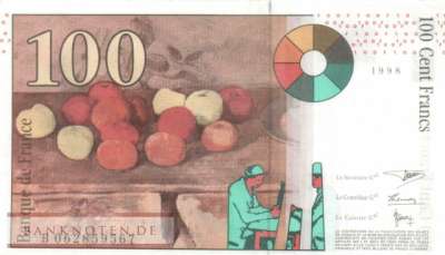 Frankreich - 100  Francs (#158a-98_XF)