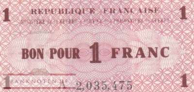 Frankreich - 1  Franc - Kriegsgefangenengeld (#4010a_AU)
