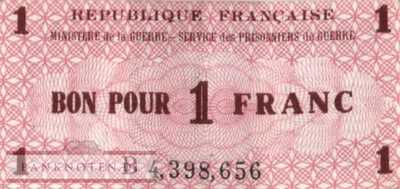 Frankreich - 1  Franc - Kriegsgefangenengeld (#4010a_XF)