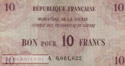 Frankreich - 10  Francs - Kriegsgefangenengeld (#4011a_F)