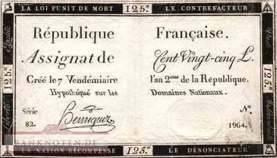 Frankreich - 125  Livres (#A074-U25_F)