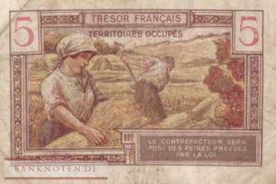 Frankreich - Tresor Francais - 5  Francs (#M006a_F)