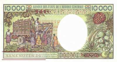 Gabun - 10.000  Francs (#007a_AU)