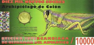 Galapagos - 10.000  Nuevos Sucres (#A5_UNC)