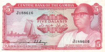 Gambia - 5  Dalasis (#005b_VF)
