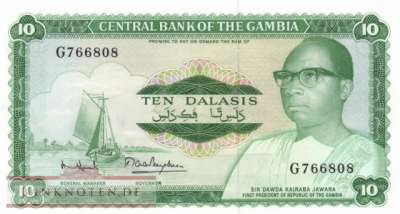 Gambia - 10  Dalasis (#006c_UNC)