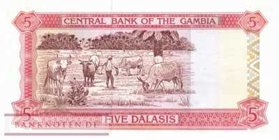 Gambia - 5  Dalasis (#012a_UNC)