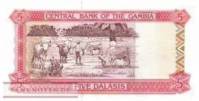 Gambia - 5  Dalasis (#012b_UNC)