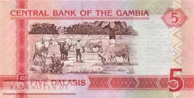 Gambia - 5  Dalasis (#025c_UNC)