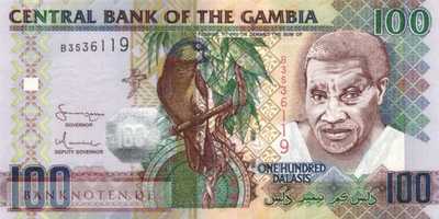 Gambia - 100  Dalasis (#029a_UNC)