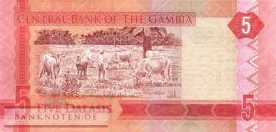 Gambia - 5  Dalasis - Ersatzbanknote (#031R_UNC)