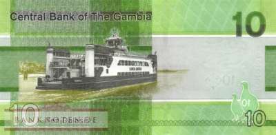 Gambia - 10  Dalasis (#038c_UNC)