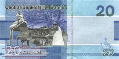 Gambia - 20  Dalasis (#039c_UNC)