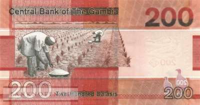 Gambia - 200  Dalasis (#042c_UNC)
