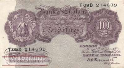 Great Britain - 10  Shillings (#366_VF)