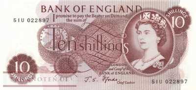 Great Britain - 10  Shillings (#373c-2_UNC)