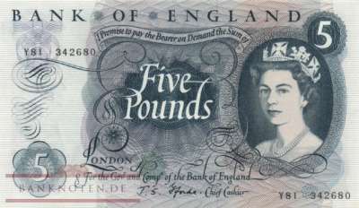 Great Britain - 5  Pounds (#375b_UNC)