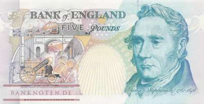 Grossbritannien - 5  Pounds (#382a_UNC)