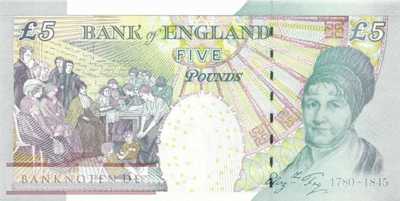 Great Britain - 5  Pounds (#391d_UNC)