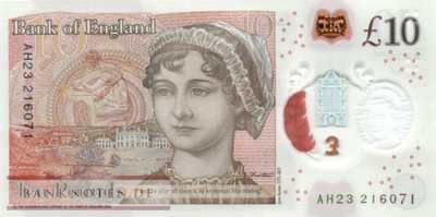Great Britain - 10  Pounds - polymer (#395-1_UNC)
