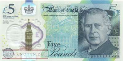Great Britain - 5  Pounds (#398_UNC)