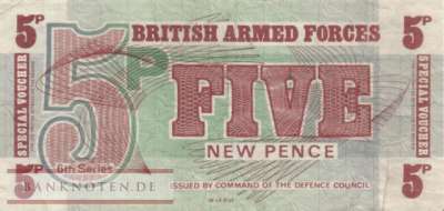 Great Britain - 5  New Pence (#M044_VF)