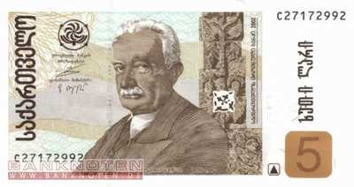 Georgien - 5  Lari (#070a_UNC)