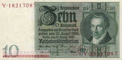 Deutschland - 10  Reichsmark (#0173a-FY_AU)