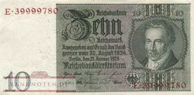 Deutschland - 10  Reichsmark (#0173b-EE_UNC)