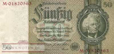 Germany - 50  Reichsmark (#0175dH-N_XF)