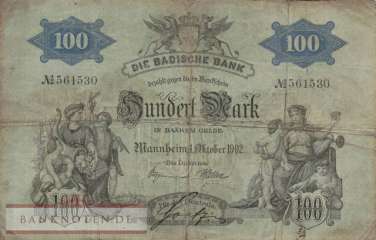 Baden - 100  Mark (#BAD04_VG)