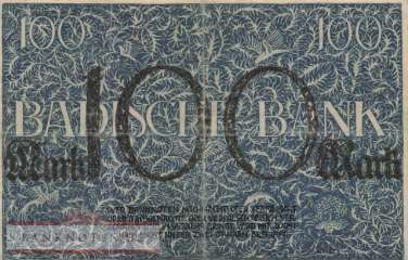 Baden - 100  Mark (#BAD06_VF)