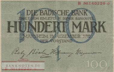 Baden - 100  Mark (#BAD06_VF)