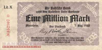 Baden - 1 Million Mark (#BAD11b_VF)