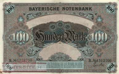 Bayern - 100  Mark (#BAY-003c_XF)
