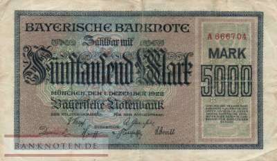 Bayern - 5.000  Mark (#BAY006_F)