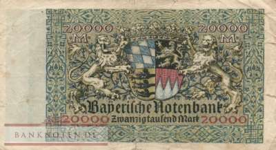 Bayern - 20.000  Mark (#BAY007a_VG)
