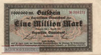 Bayern - 1 Million Mark (#BAY218d_VF)