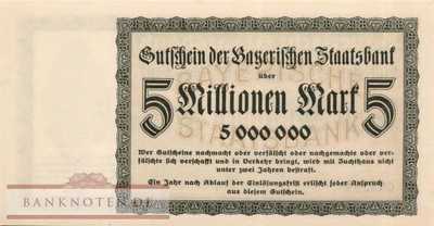 Germany - 5 Millionen Mark (#BAY220a_UNC)