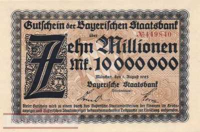 Bayern - 10 Millionen Mark (#BAY221a_UNC)