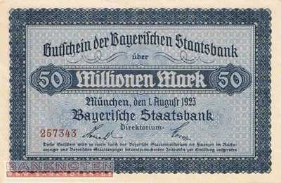 Bayern - 50 Million Mark (#BAY223a_UNC)