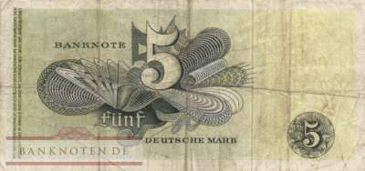Germany - 5  Deutsche Mark (#BRD-01e_F)