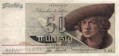 Deutschland - 50  Deutsche Mark (#BRD-02-2_F)