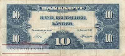 Deutschland - 10  Deutsche Mark (#BRD-04-N_VF)