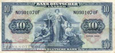 Germany - 10  Deutsche Mark (#BRD-04-N_F)