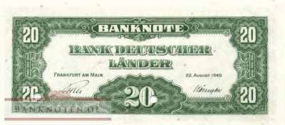 Germany - 20  Deutsche Mark - SPECIMEN (#BRD-05M1_UNC)