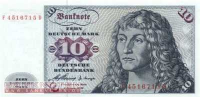 Germany - 10  Deutsche Mark (#BRD-07c_UNC)