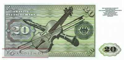 Germany - 20  Deutsche Mark (#BRD-08b-H_UNC)