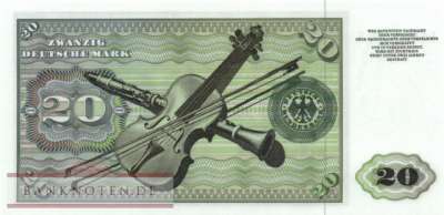 Germany - 20  Deutsche Mark (#BRD-08b-J_UNC)